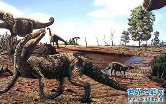 史前五大恐怖古鳄鱼，猪鳄以恐龙为食最凶猛