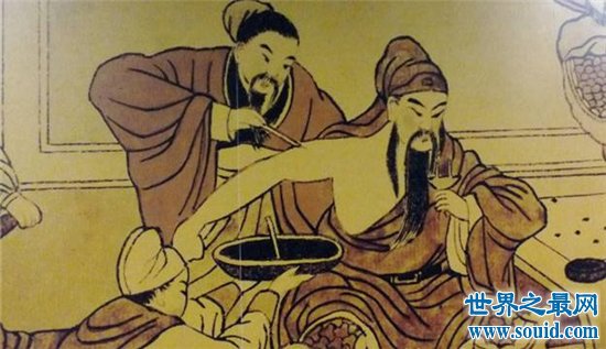 刮骨疗毒由华佗研制，堪称历史上的麻醉剂