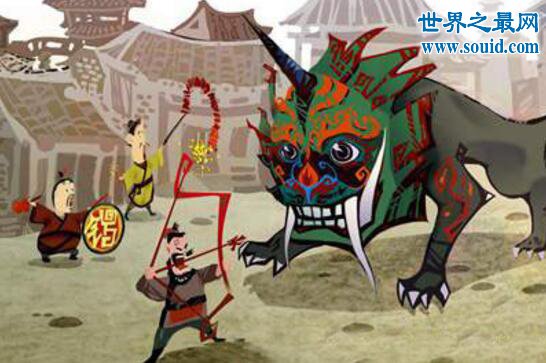 春节的来历和传说，乞讨老人用鞭炮吓跑怪兽年