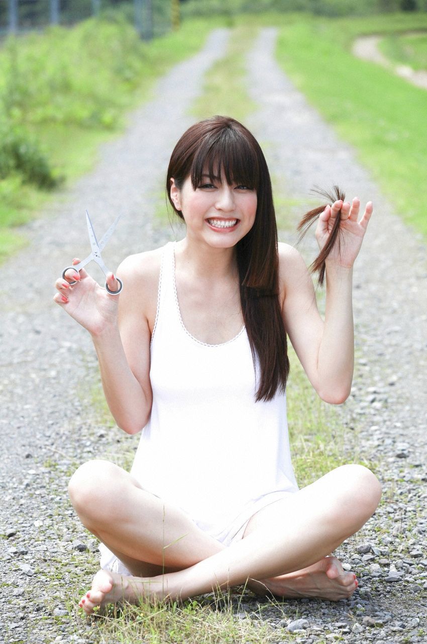 清新的空气潺潺的流水美少女YumiSugimoto杉本有美写真二